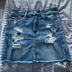 Mercian Eagle Medium Wash Denim Skirt